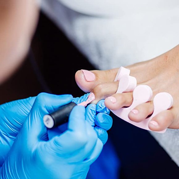 LARGE - 10 BOXES - Blue Nitrile Industrial Gloves - Nails, Cleaning, Food, Salon - Picture 2 of 11